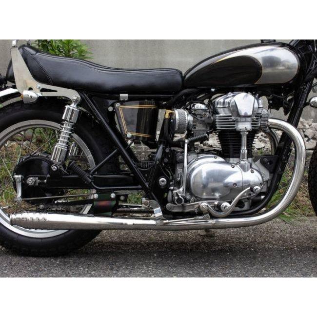 Motor Rock モーターロック 69メガホン フルエキゾーストマフラー タイプ：LOW W400 W650 KAWASAKI カワサキ マフラー_1