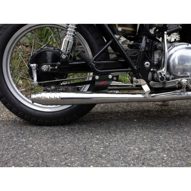 Motor Rock モーターロック 69メガホン フルエキゾーストマフラー タイプ：LOW W400 W650 KAWASAKI カワサキ マフラー_2