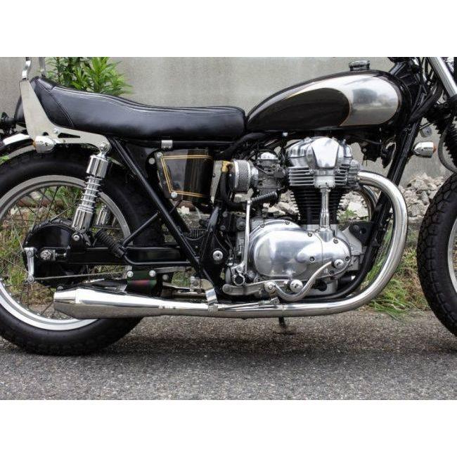 w650 社外マフラー Motor Rock モーターロック STDメガホン ショート フルエキゾースト