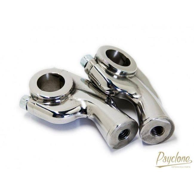 Motor Rock モーターロック 【Psyclone】 ステンレス プルバックライザー 1インチハンドル用 ハンドルポスト・ハンドルライザー ハンドル周辺パーツ ハンドル | ブランド登録なし | 01