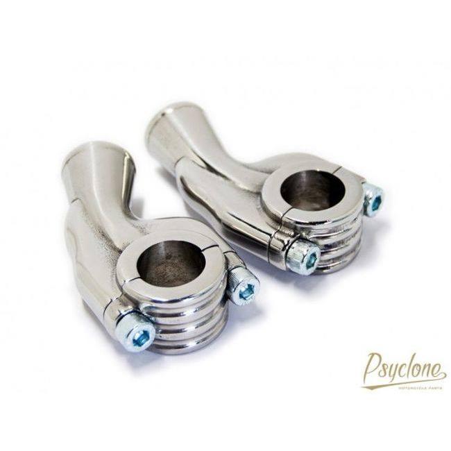 Motor Rock モーターロック 【Psyclone】 ステンレス プルバックライザー 1インチハンドル用 ハンドルポスト・ハンドルライザー ハンドル周辺パーツ ハンドル | ブランド登録なし | 02