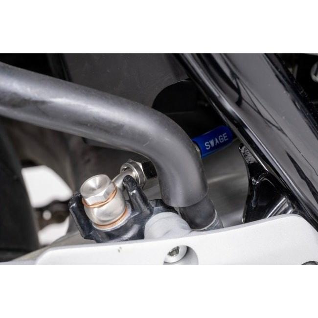 SWAGE-LINE スウェッジライン スウェッジラインプロ リアホースキット カラー：ステンレスブラック／ブラックホース CB400SF HONDA ホンダ ブレーキ_2