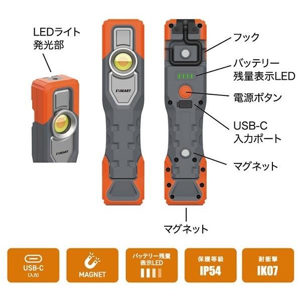 SIGNET シグネット 充電式高演色LEDハンドライト マグネット付 ライト・ランタン・ワークランプ_3