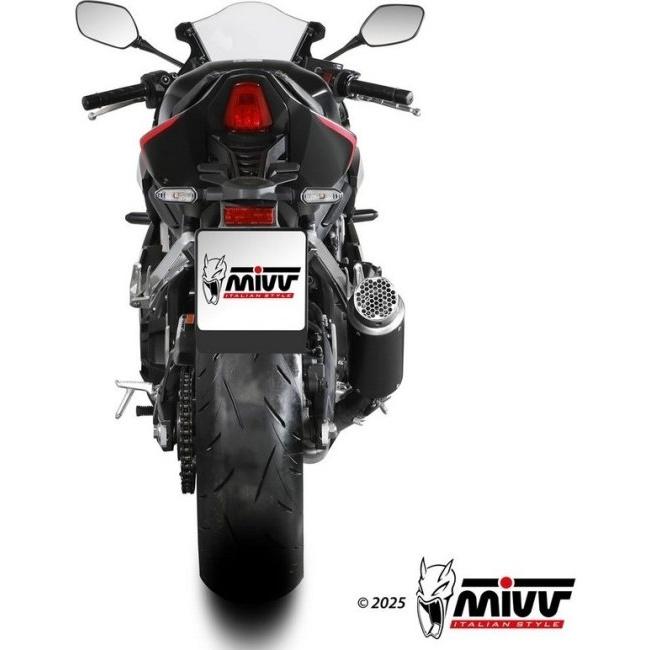 MIVV ミヴ GP PRO ブラックステンレスフルエキゾーストマフラー