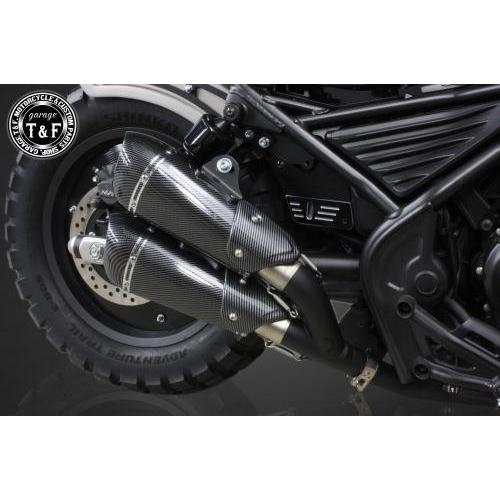 Garage T\u0026F ガレージ コンバットマフラー ツインキット レブル250S レブル250 HONDA ホンダ スリップオンマフラー マフラーの画像
