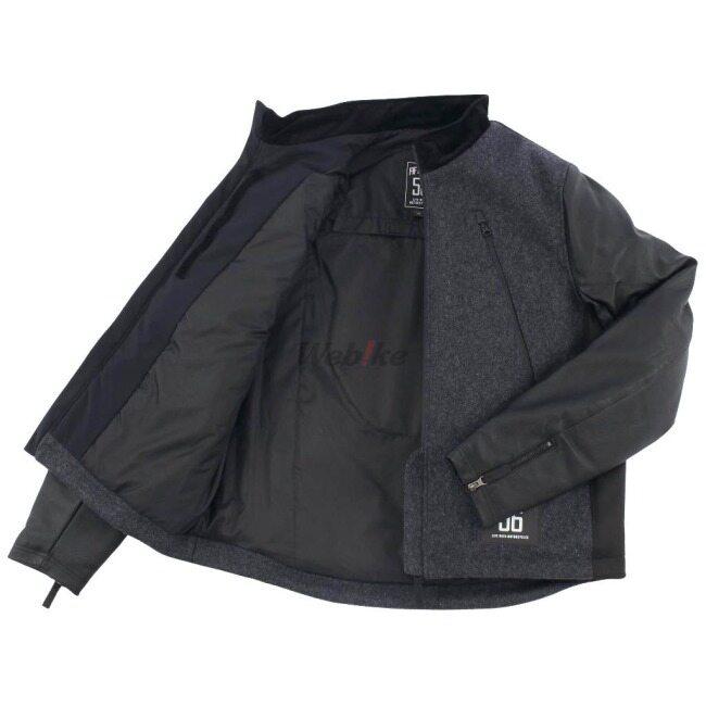 56design（56デザイン） LEATHER SLEEVES MELTON JACKET サイズ：L