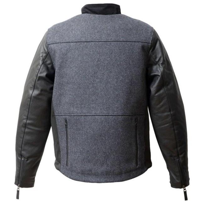 56design（56デザイン） LEATHER SLEEVES MELTON JACKET サイズ：L