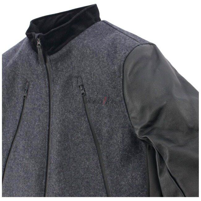 56design（56デザイン） LEATHER SLEEVES MELTON JACKET サイズ：L