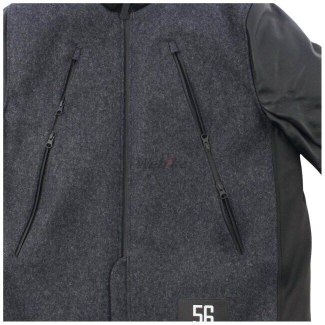 56design（56デザイン） LEATHER SLEEVES MELTON JACKET サイズ：XL