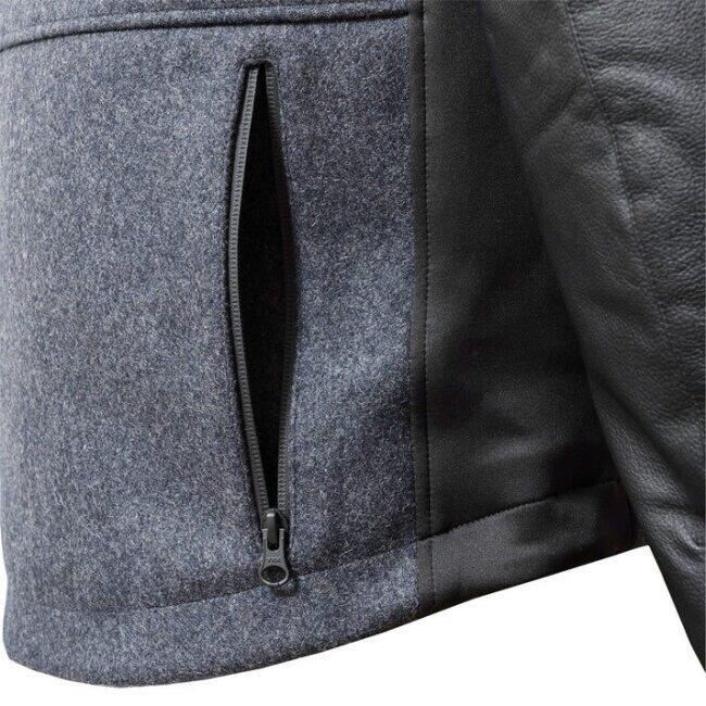 56design（56デザイン） LEATHER SLEEVES MELTON JACKET サイズ：L