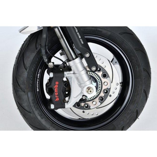 OVER オーヴァー フロントフォークボトム ラジアルマウント カラー：シルバー GROM Monkey125 HONDA ホンダ キャリパーサポート・ブラケット ブレーキ_5