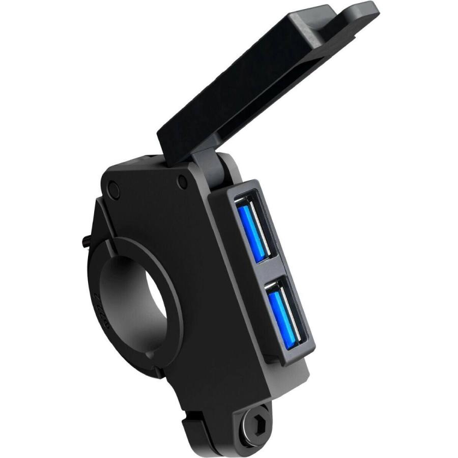 DAYTONA（デイトナ） バイク専用電源 スレンダーUSB Type-A+Type-A(QC3