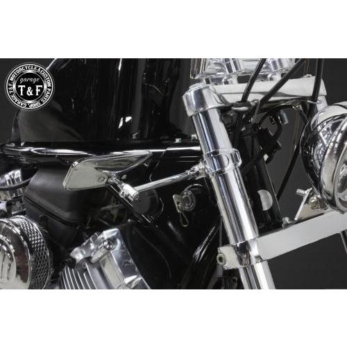 garage T&F 汎用ミラー Garage T＆F T&F ガレージ スクエアサイドミラー タイプ：メッキ