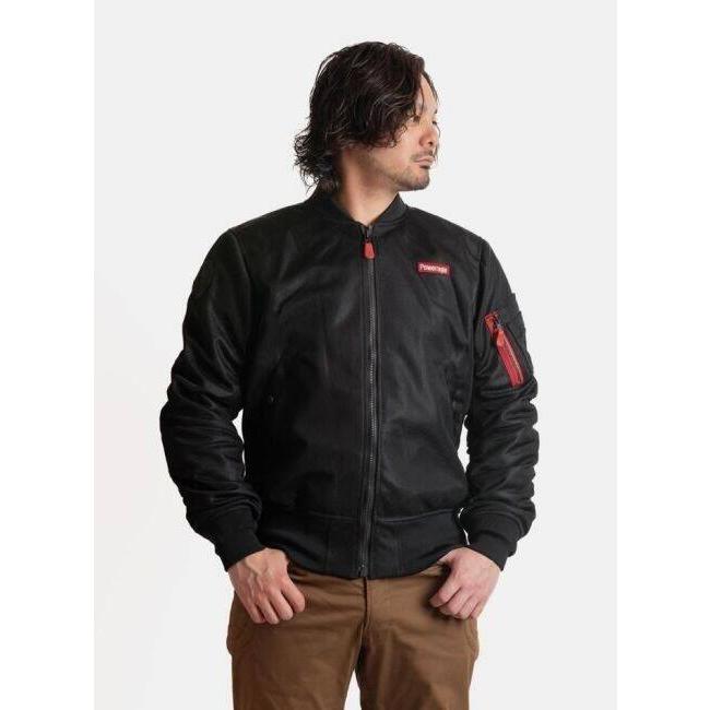 ​【新品】POWERAGE MA-1 春夏メッシュジャケット M POWERAGE（パワーエイジ） MA-1サマーライダース サイズ：XL メッシュ