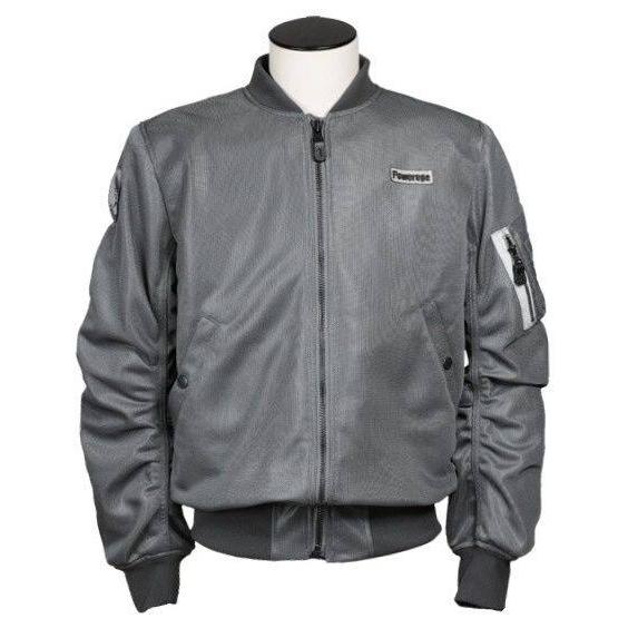 Powerage バイクジャケット M グレー POWERAGE（パワーエイジ） MA-1サマーライダース サイズ：L メッシュ