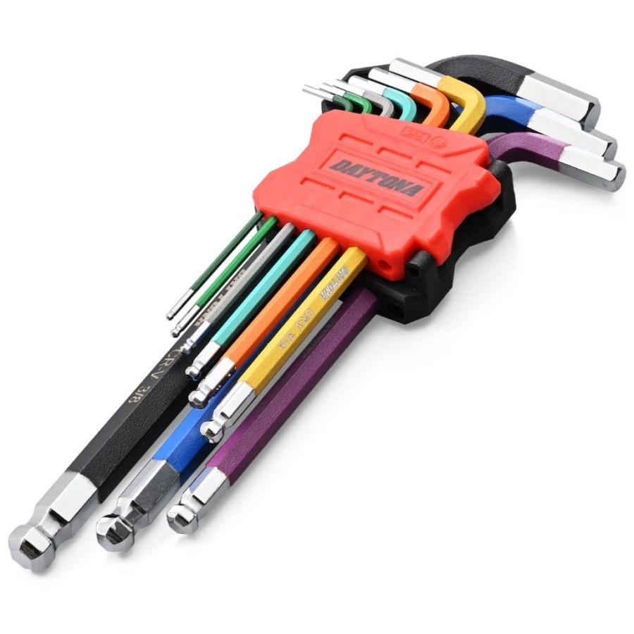 DAYTONA（デイトナ） 六角レンチセット 9本組 インチサイズ セット工具