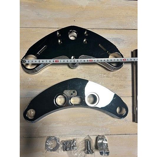 部品屋K\u0026W トリプルツリー HARLEY-DAVIDSON ハーレーダビッドソン トリプルツリー・ステム・アンダーブラケット ハンドルの画像