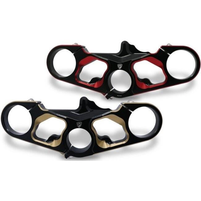CNC Racing シーエヌシーレーシング Triple clamps - Top Yoke Bicolor トリプルツリー・ステム・アンダーブラケット ハンドルの画像