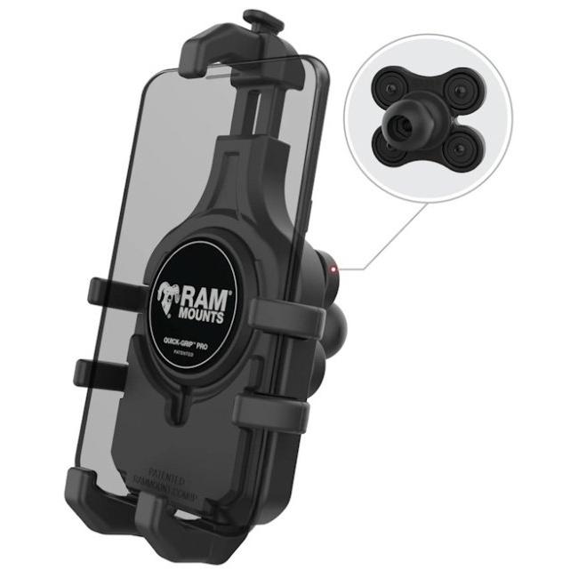 RAM MOUNTS ラムマウント クイックグリッププロ クレイドルホルダー(M) スマートフォンホルダー・スマートフォンマウント 電子機器類 | RAM MOUNTS | 01