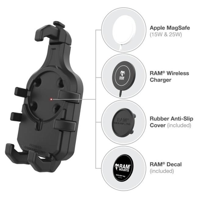 RAM MOUNTS ラムマウント クイックグリッププロ クレイドルホルダー(M) スマートフォンホルダー・スマートフォンマウント 電子機器類 | RAM MOUNTS | 04