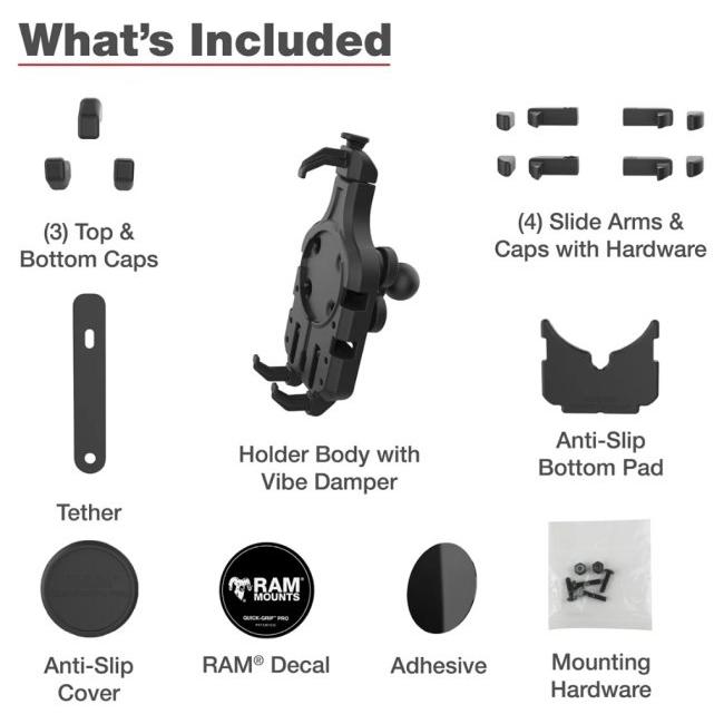RAM MOUNTS ラムマウント クイックグリッププロ クレイドルホルダー(M) スマートフォンホルダー・スマートフォンマウント 電子機器類 | RAM MOUNTS | 05