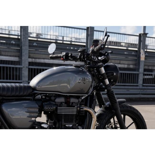 Motone Customs モートーンカスタムズ タンクキャップ JETSON カラー：ブラック TRIUMPH トライアンフ ガソリンタンクキャップ タンク関連 外装の画像
