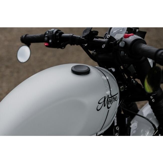 Motone Customs モートーンカスタムズ タンクキャップ JETSON カラー：ブラック TRIUMPH トライアンフ ガソリンタンクキャップ タンク関連 外装の画像