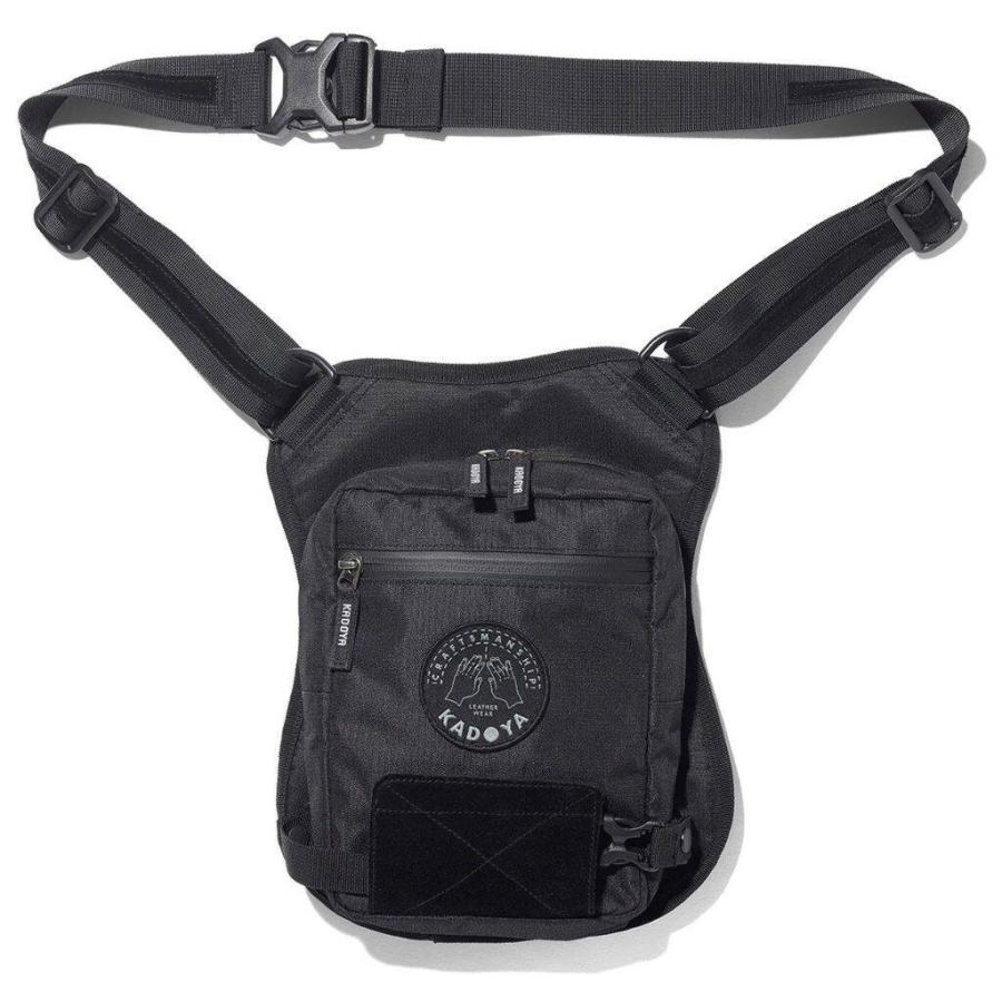 カドヤ（KADOYA） LEG BODY BAG カラー：ブラック ウエストポーチ