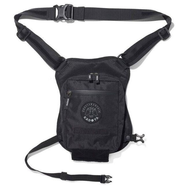 カドヤ（KADOYA） LEG BODY BAG カラー：ブラック ウエストポーチ