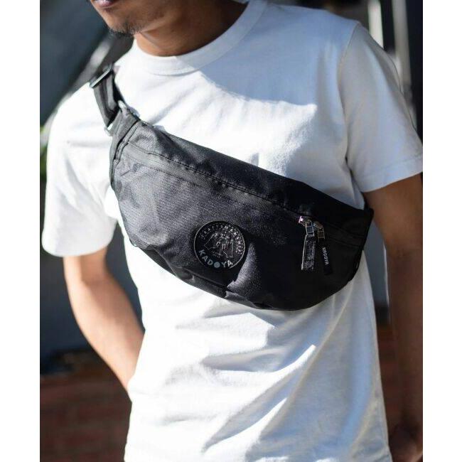 カドヤ（KADOYA） WAIST BODY BAG カラー：ブラック ウエストポーチ