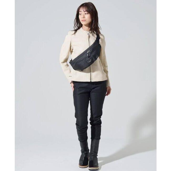 カドヤ（KADOYA） WAIST BODY BAG カラー：ブラック ウエストポーチ