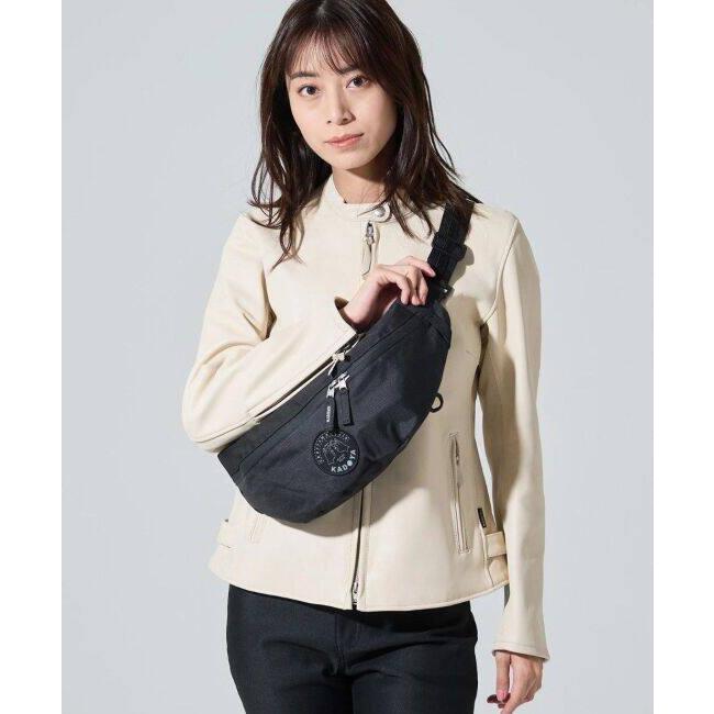 カドヤ（KADOYA） WAIST BODY BAG カラー：ブラック ウエストポーチ