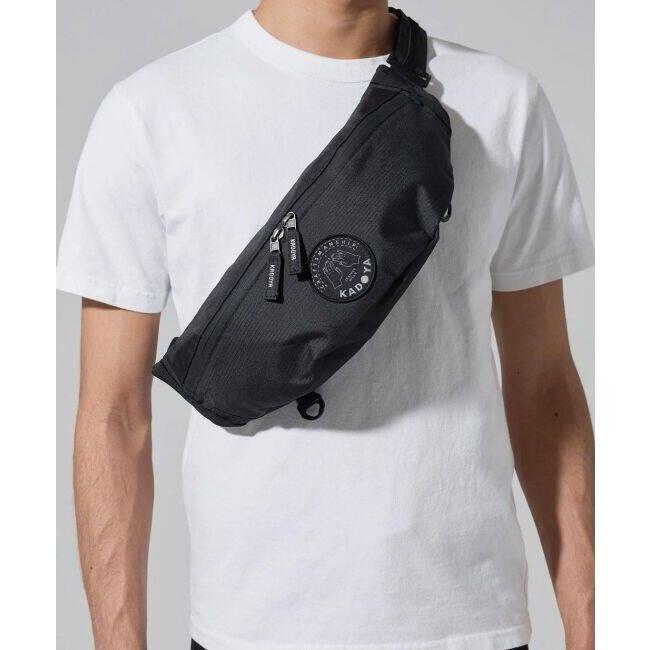 カドヤ（KADOYA） WAIST BODY BAG カラー：ブラック ウエストポーチ