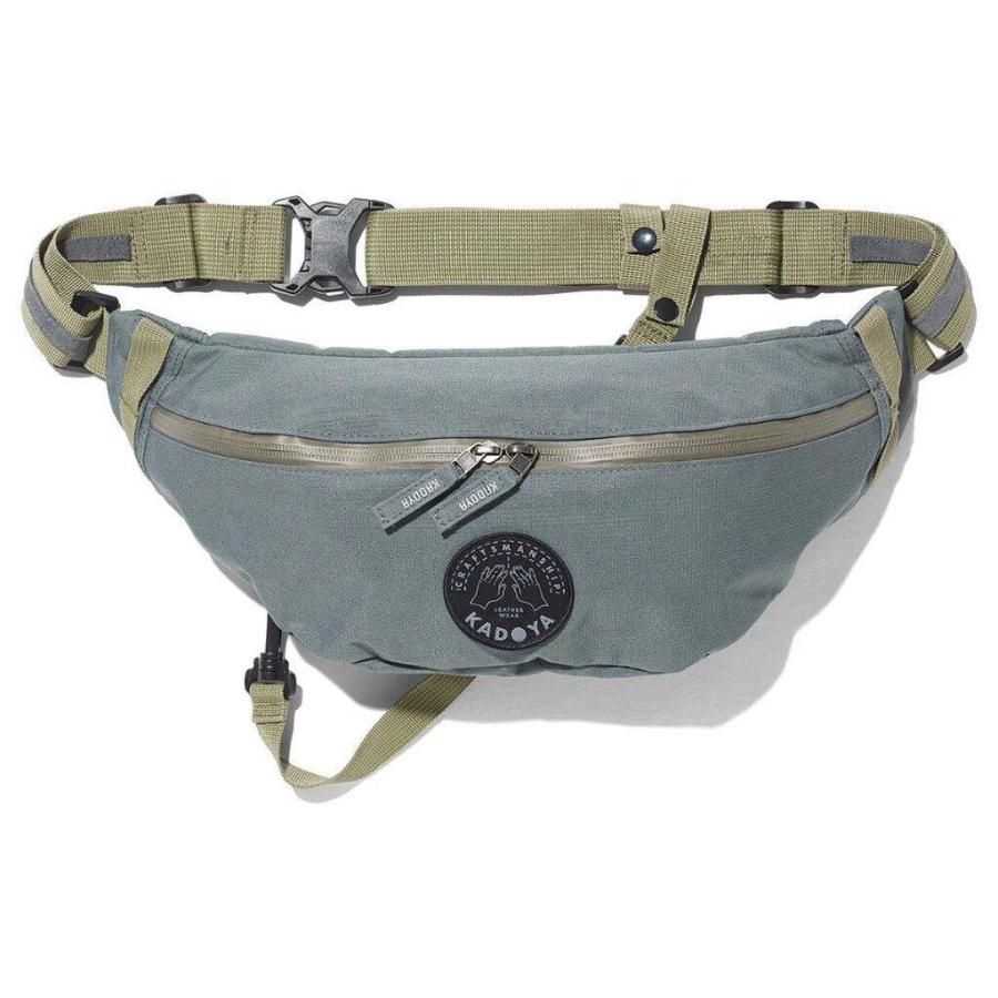 美品 kadoya カドヤ ボディバッグ グレー カドヤ（KADOYA） WAIST BODY BAG カラー：グレー ウエストポーチ