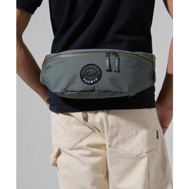 カドヤ（KADOYA） WAIST BODY BAG カラー：グレー ウエストポーチ