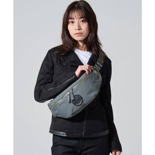美品 kadoya カドヤ ボディバッグ グレー カドヤ（KADOYA） WAIST BODY BAG カラー：グレー ウエストポーチ