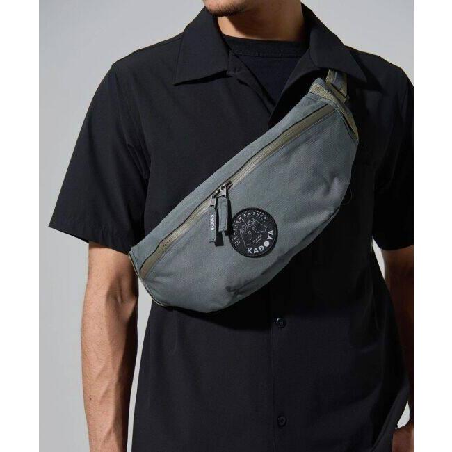 カドヤ（KADOYA） WAIST BODY BAG カラー：グレー ウエストポーチ