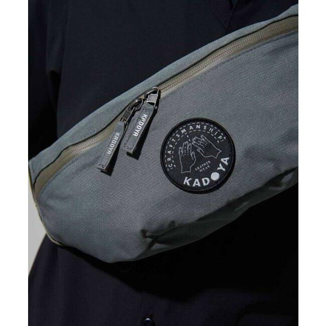 カドヤ（KADOYA） WAIST BODY BAG カラー：グレー ウエストポーチ