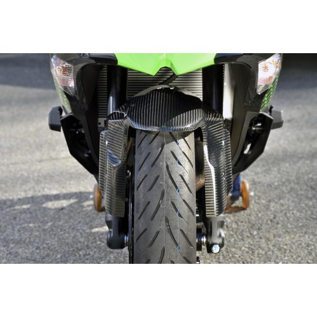 ZX25R マジカルレーシング平織カーボンリアフェンダー cr1コーティング