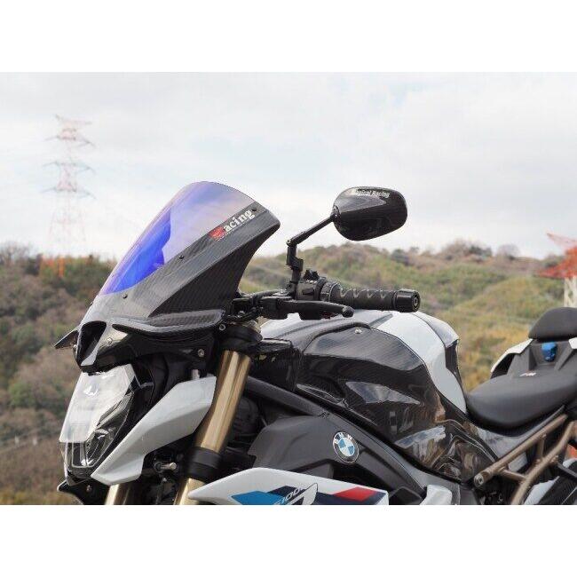 Magical Racing マジカルレーシング バイザースクリーン タイプ：綾織カーボン(一部FRP／ｘ黒)／スモーク / MagiVeilセラミックコーティング：あり S1000R BMW