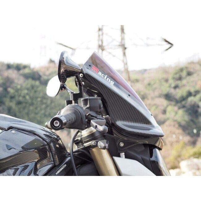 Magical Racing マジカルレーシング バイザースクリーン タイプ：綾織カーボン(一部FRP／ｘ黒)／スモーク / MagiVeilセラミックコーティング：あり S1000R BMW