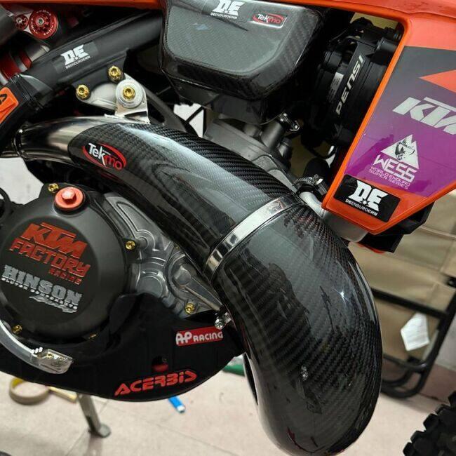 Tekmo Racing テクモレーシング エキゾーストチャンバーガード TE150i