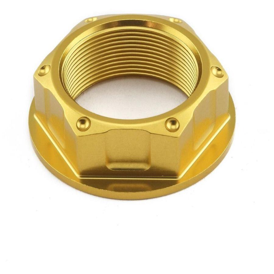 PRO BOLT プロボルト フランジ トップ ヨークナット  (オープン) カラー：ゴールド HONDA ホンダ YAMAHA ヤマハ ステムナット・ステムボルト ハンドル | ブランド登録なし
