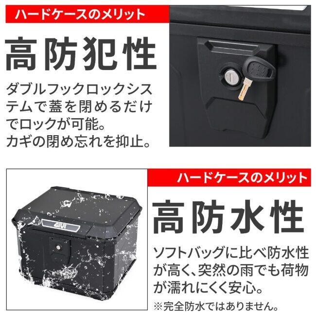 GIVI ジビ リアボックス モノロック 47L カラー：ブラック トップケース・テールボックス 車体用バッグ・ケース | GIVI | 03