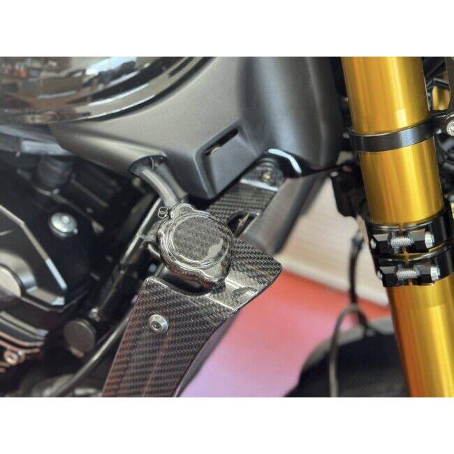 STRIKER ストライカー エアロデザイン“SAD”カーボンラジエターキャップカバー タイプ：ロゴステッカー無し Z900RS CAFE KAWASAKI カワサキ ラジエーター | STRIKER | 01