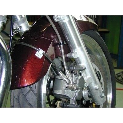SWAGE-LINE スウェッジライン プロ フロント ブレーキホースキット フィッティングカラー：ステンレス ZEPHYR1100 KAWASAKI カワサキ ブレーキ