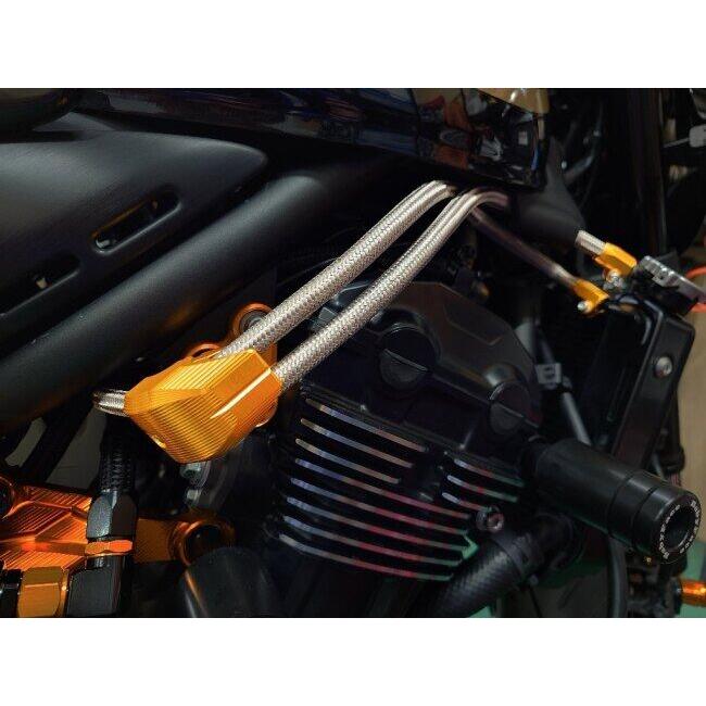 T-REV(寺本自動車商会) ティーレブ ブラケット カラー：シルバー Z900RS KAWASAKI カワサキ その他減圧バルブオプション・補修部品 エンジンパーツ エンジン | ブランド登録なし | 06