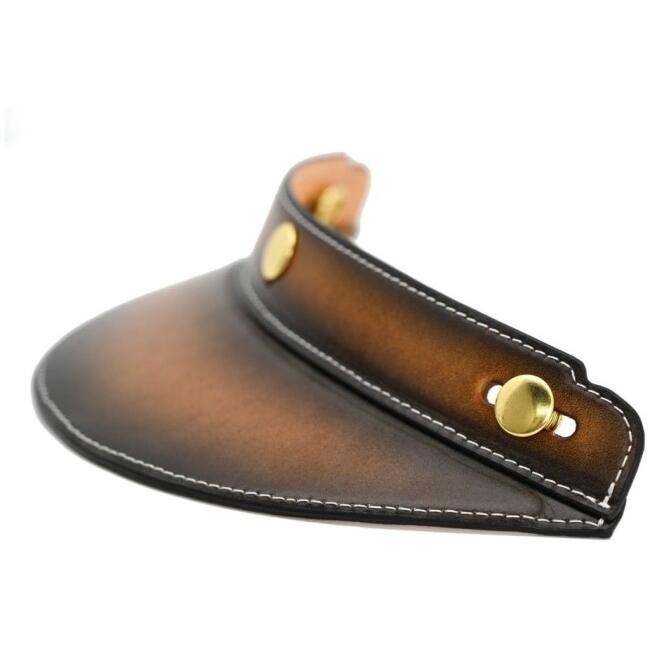 マルシン工業 マルシンコウギョウ ヴィンテージレザーバイザー 汎用 【補修・オプションパーツ】 カラー：エイジングキャメル ヘルメットバイザー ヘルメット | ブランド登録なし | 01