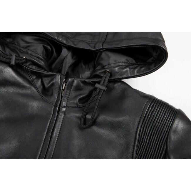 DEGNER デグナー フード付きレザージャケット レディース サイズ：L