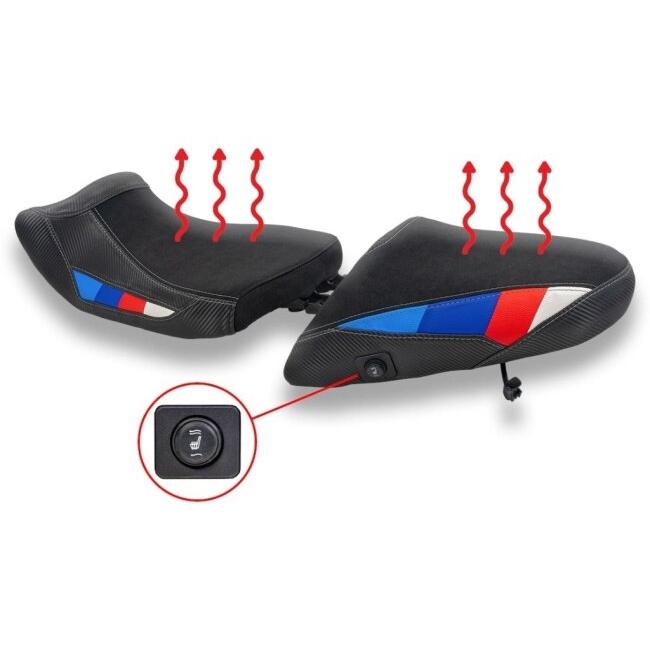 DUCABIKE (DBK) ドゥカバイク (ディービーケー) ローダウンコンフォートシートコンプリート(ヒーター内蔵) カラー：ブルー R1300 GS BMW シート シート関連_2
